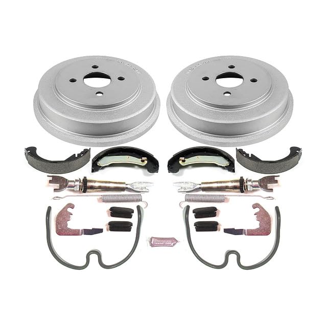 Power Stop KOE15382DK Rear Replacement Brake Kit-OE Brake Drums & Ceramic Brake Pads For Saturn Ion 2003-2004 [Model Specific]