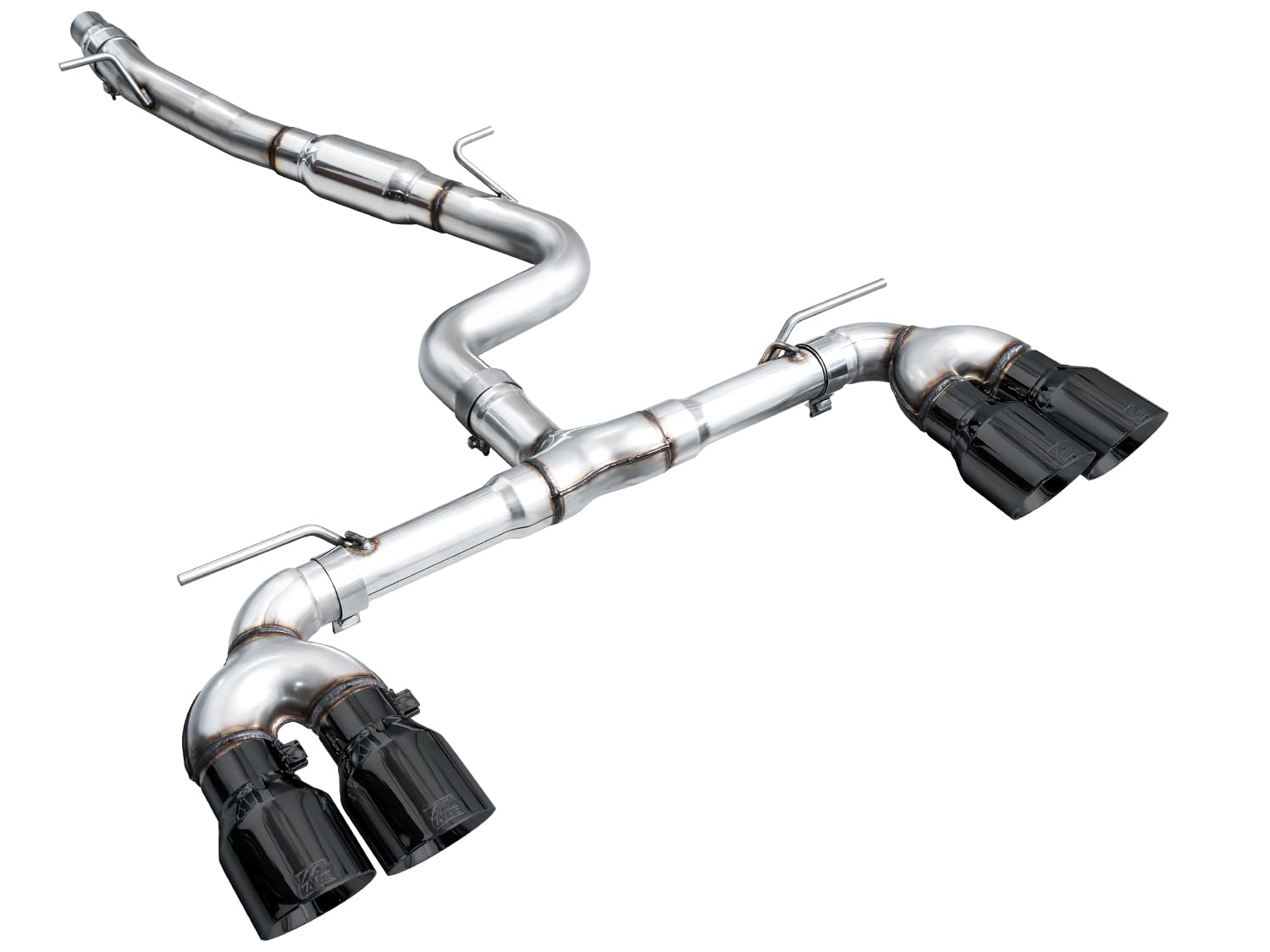 Track Edition AWE Exhaust for Volkswagen MK8 Golf R - Diamond Black Tips