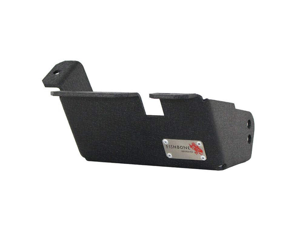 Fishbone Offroad Jeep TJ Steering Box Skid Plate Wrangler TJ 97-06 Black Textured Powdercoat