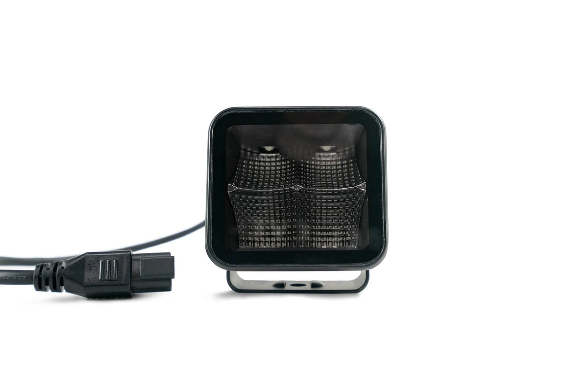 LED Cube Light | DV8 Offroad | 3" Cube Light | 4,800 Lumen from OSRAM LED's | Bezel-Less Housing w/Heat Fins | IP 68 Rated UV Resistant Lens | Flood Pattern | Elite Series BE3EW40W