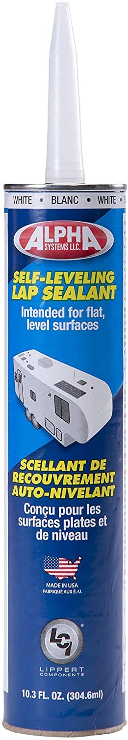 Alpha Systems N1021, 862144 High Solids Low V.O.C. Self-Leveling Sealant-11 oz. Tube, White (Qty 6)