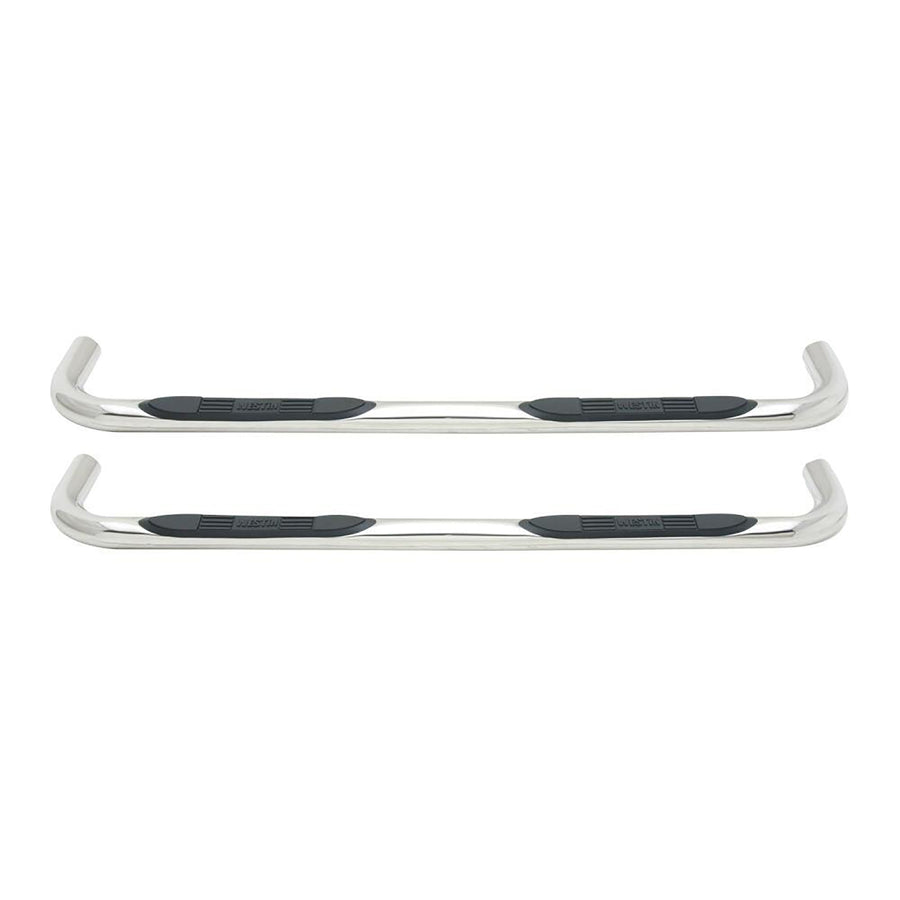 Westin E-Series 23-2360 3 Round Nerf Bars fits 2004-2008 F150 SuperCrew (Exc Heritage) 2006-2008 Mark LT Polished Pair