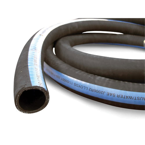 Sierra International Shieldsflex II 116-250-2781 Water/Exhaust Hose with Wire - 2-7/8" x 6-1/4',Black