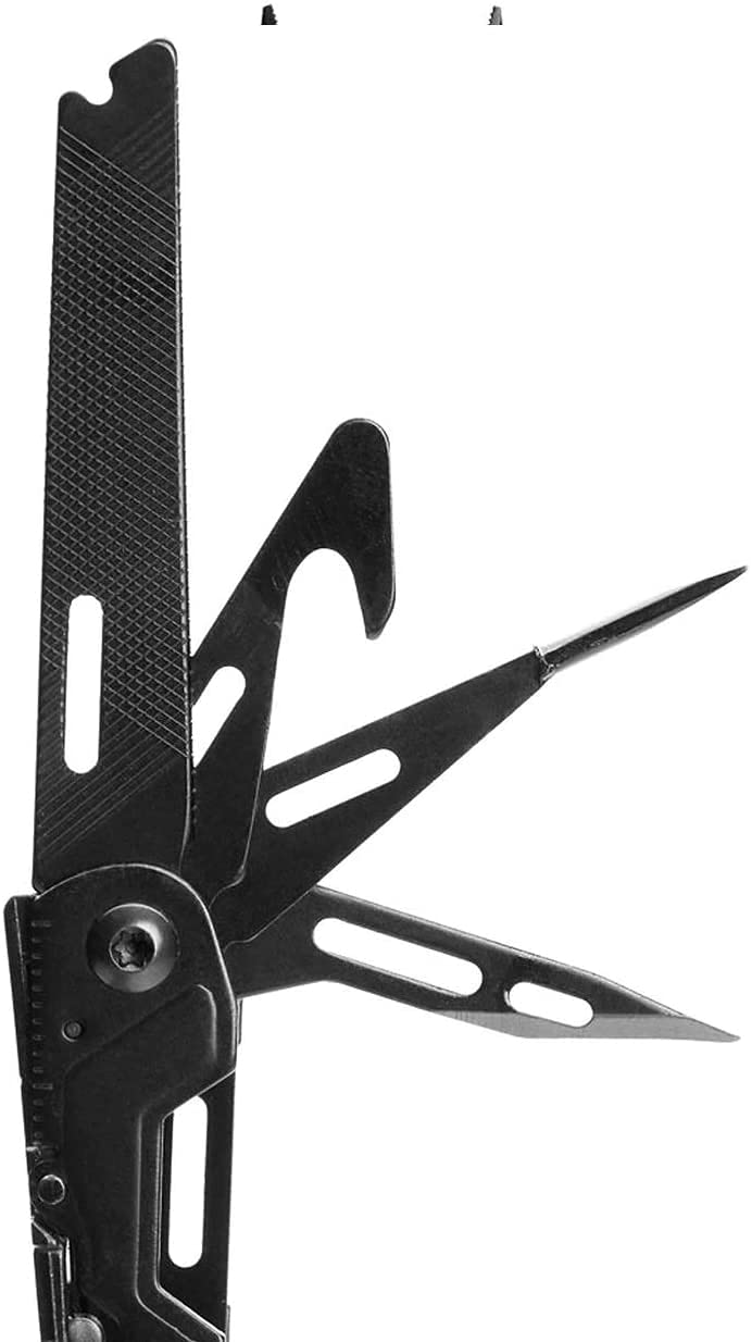SOG Mini PowerPint Compact Stainless Steel Multi-Tool, 18 Lightweight Specialty Tools & Pocket Knife SOG Multitool Pliers, Black