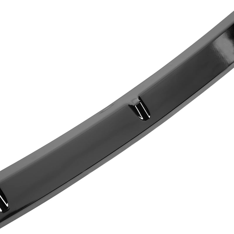 Front Bumper Lip Spoiler Splitter Spec-D Tuning Glossy Black Compatible with 2014-2019 Ford Fiesta S SE Titanium