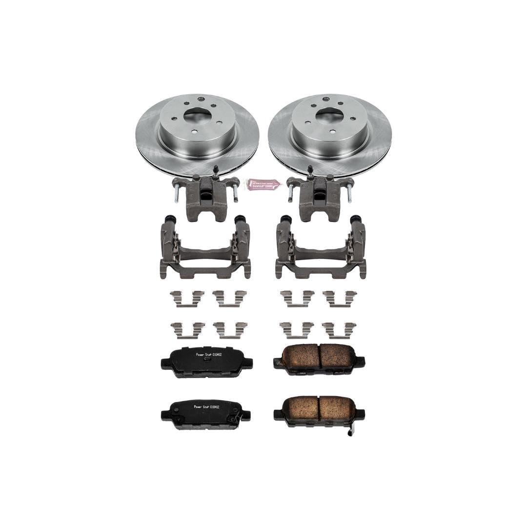 Power Stop KCOE179A 1-Click OE Replacement Brake Kit with Calipers For INFINITI G25 2011-2012, INFINITI G37 2009-2013 [Model Specific]