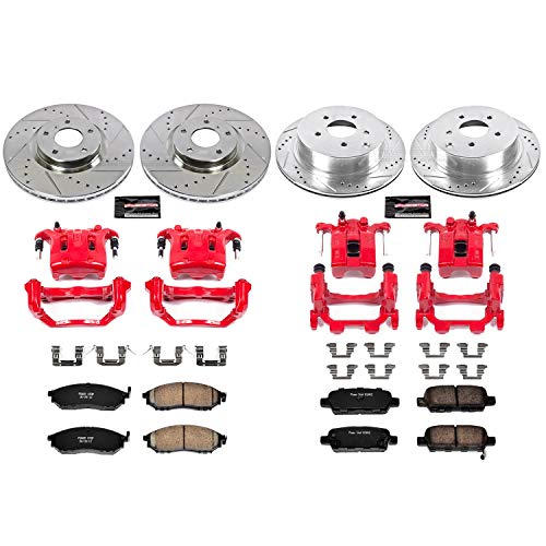 Power Stop Z23 Evolution Sport Performance Brake Kit Front and Rear with Caliper, 1 Pack For INFINITI M35h 2012-2013, INFINITI M37 2011-2013, INFINITI M56 2011-2013 [Model Specific]