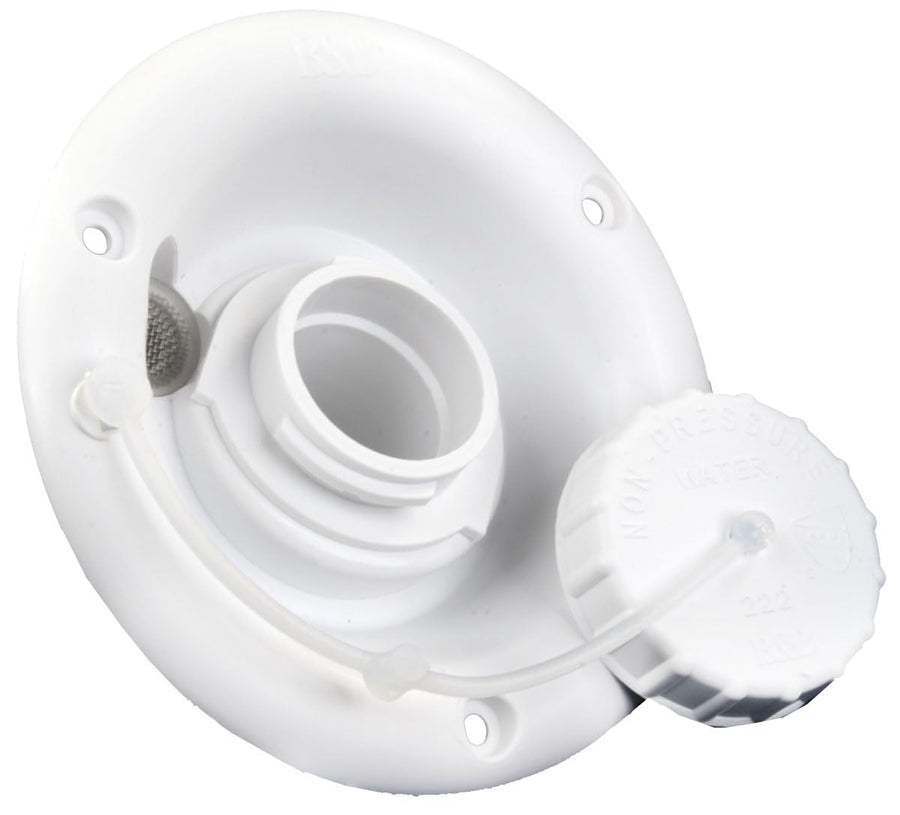 B&B Molders, Gravity Water Fill Dish 94247 – Polar White, UV-Stable Acrylonitrile Construction with Vent Connection, OEM Replacement – Made in USA
