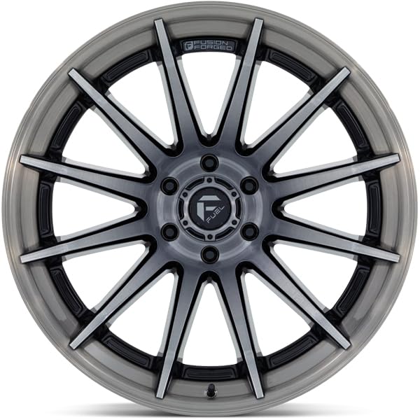 FUEL OFF-ROAD FC403 20X10 BURN 6X135 4.79-18mm GLOSS BLACK WITH BRUSHED GRAY TINT FACE & LIP - FC403BT20106318N