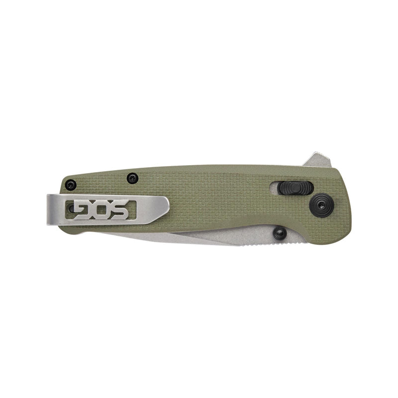 SOG Hunting High Carbon Steel Ambidextrous EDC Carry 2.95' Sharp Blade Terminus XR OD Green Folding Knife