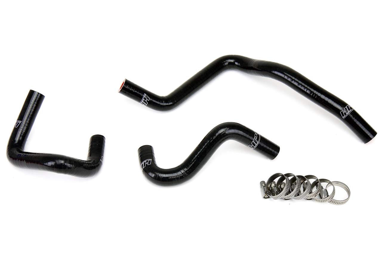 Black HPS Silicone Engine Oil Cooler Coolant Hose Kit OEM Replacement 57-1748-BLK