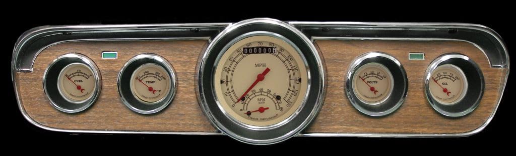 Vintage Gauge Set Classic Instruments MU65VT35 with Tachometer Fits 1965-1966 Mustang