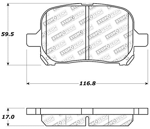 Sport Brake Pads StopTech 309.07070 with Shims and Hardware