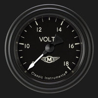 Moal Bomber Classic Instruments 2-1/8" Volt Gauge Full Sweep