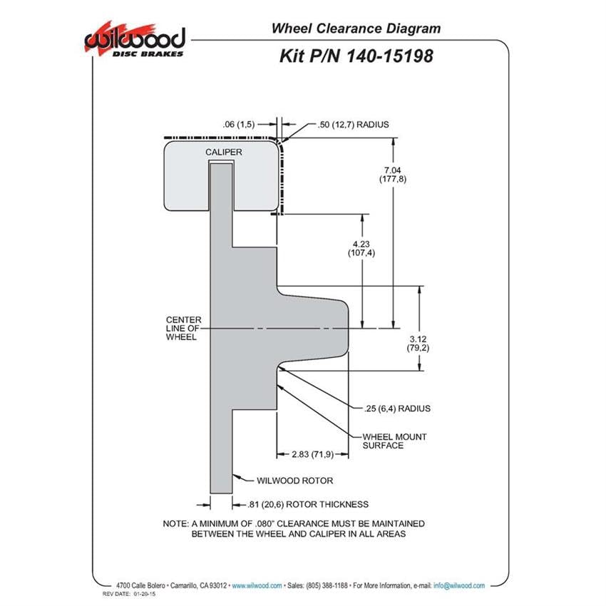 Red DP6A Front Hub Kit,12.19"