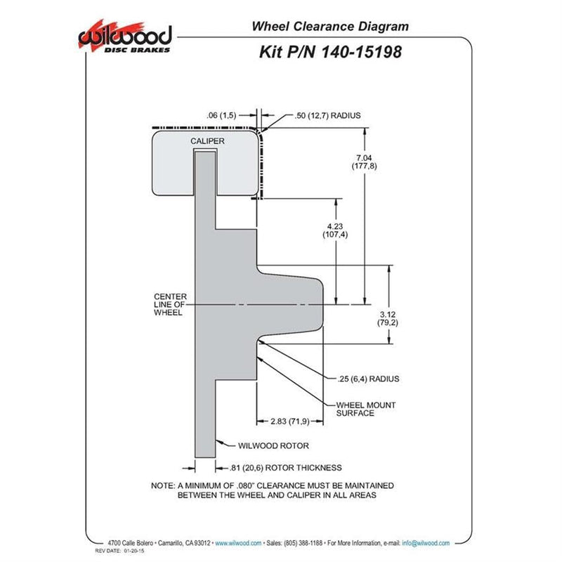 Red DP6A Front Hub Kit,12.19"