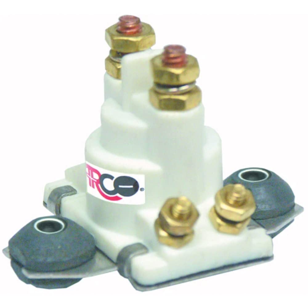 SW097 ARCO STARTING & CHARGING Solenoid for Mercury & Mercruiser - 12 Volt, Isolated Base, White Housing