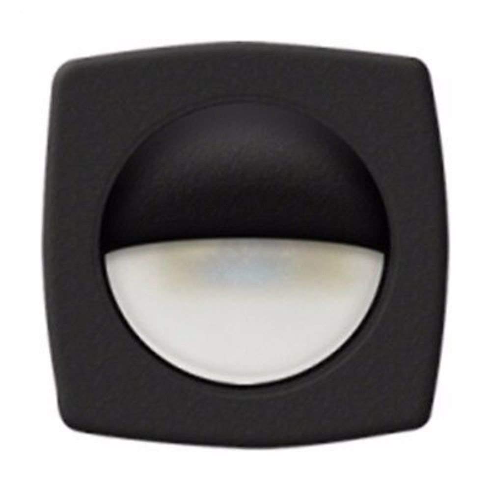 T-H Marine LED Companion Way Courtesy Light - Square Lights Offer Enhanced Night Vision for Boat Interior, Deck, or Cockpit - Multi-Purpose Use and Low Power Draw - Black