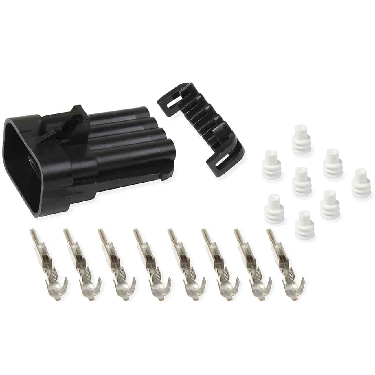 8 Pin Holley EFI, Male, Black Metripack