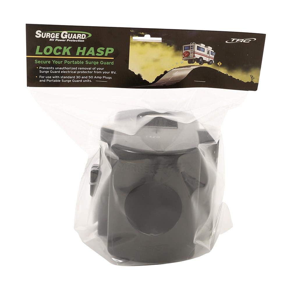Southwire Technology 34590 Surge Guard Lock Hasp, Black