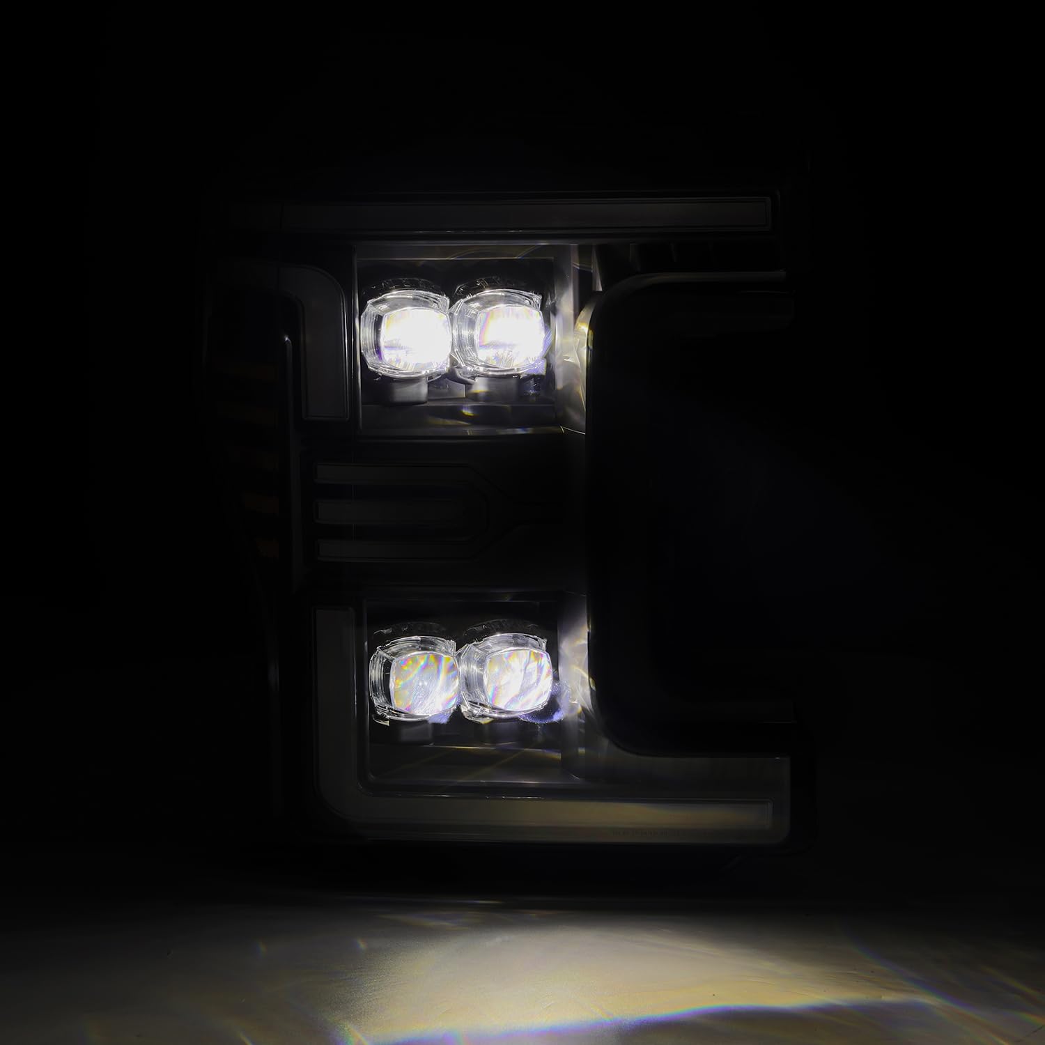 Projector Headlights AlphaRex for 17-19 MKII Super Duty NOVA-Series LED Black