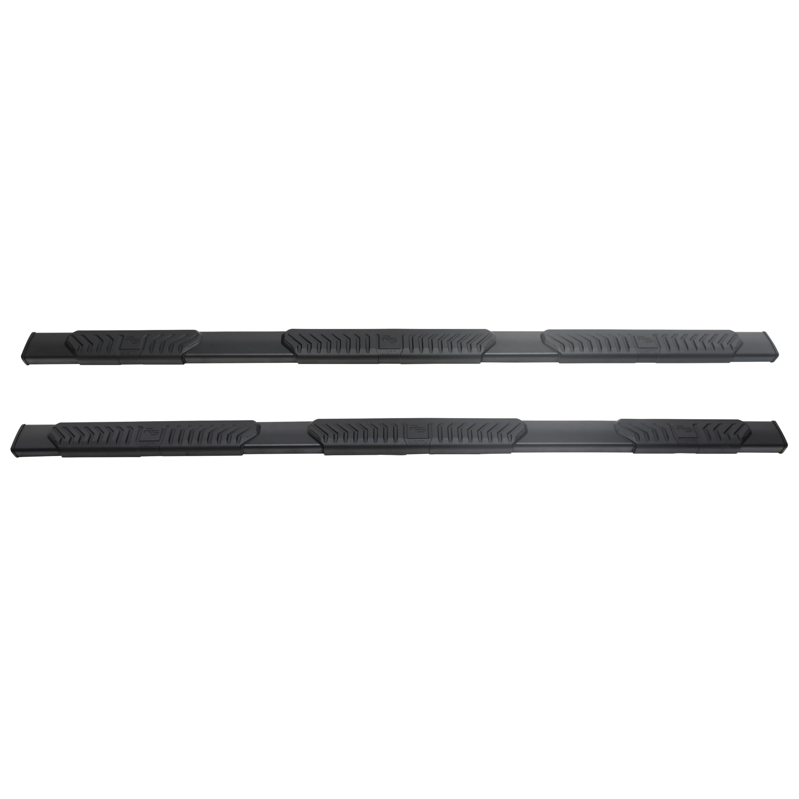 28-534695 Westin R5 Wheel to Wheel Modular Nerf Bars fits 2019-2024 Silverado Sierra 1500 Crew Cab 6'5" Bed (Exc 2019 Silverado LD/Sierra 1500 Limited) Black Pair