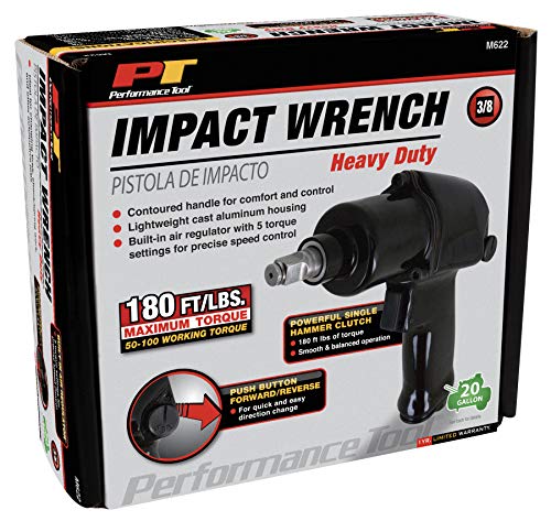 3/8" Drive Performance Tool M622 Heavy Duty Pistol Grip Impact Wrench