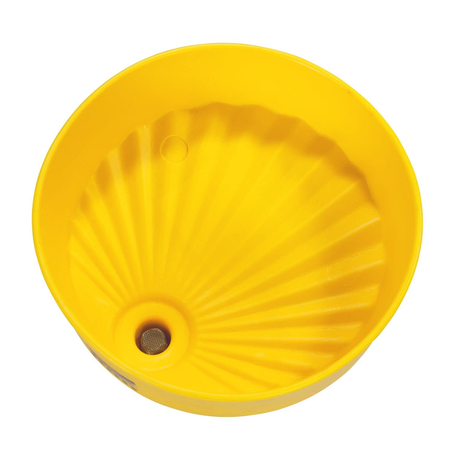 1662 Eagle Drum Funnel with Brass Screen, 18" Diameter x 7" Height, Yellow