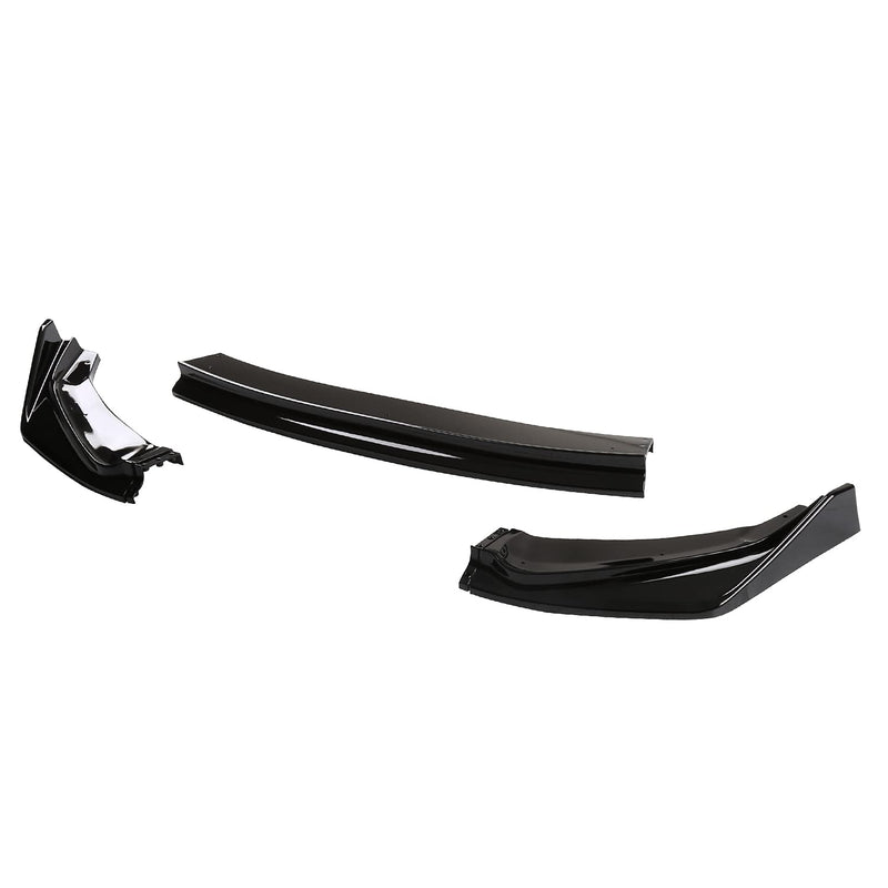 Glossy Black Spec-D Tuning Front Bumper Lip Spoiler Splitter 3PC Compatible with 2014-2017 Honda Fit