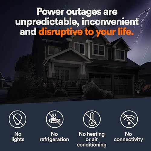 PowerPact Generac Air-Cooled Home Standby Generator - 7.5 kW (LP)/6 kW (NG), Steel Enclosure, Model Number 6998