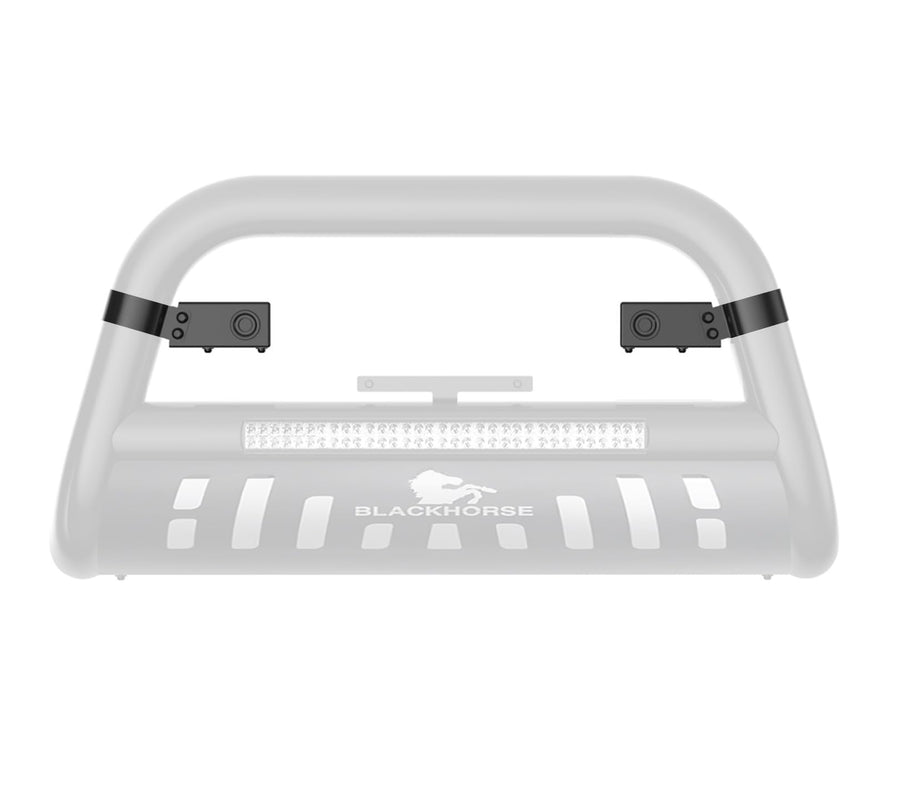 3" Black Bull Bar Parking Sensor Relocation Kit Compatible with 07-18 Chevy Silverado/GMC Sierra 1500 (Incl. 19-21 Silverado 1500 LD/Sierra 1500 Limited & Excl. Denali)