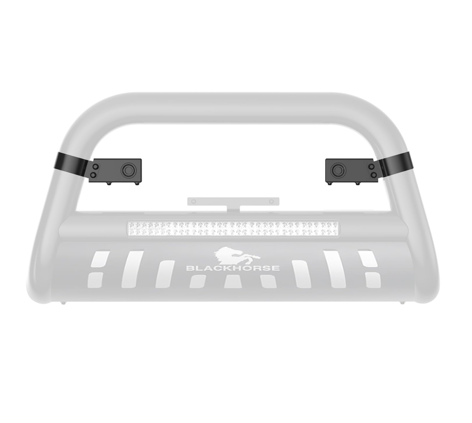 3" Black Bull Bar Parking Sensor Relocation Kit Compatible with 09-18 Dodge Ram 1500 Black (Excl. Rebel & Warlock Trims & Incl. 19-24 Ram 1500 Classic), 10-18 Dodge Ram 2500/3500