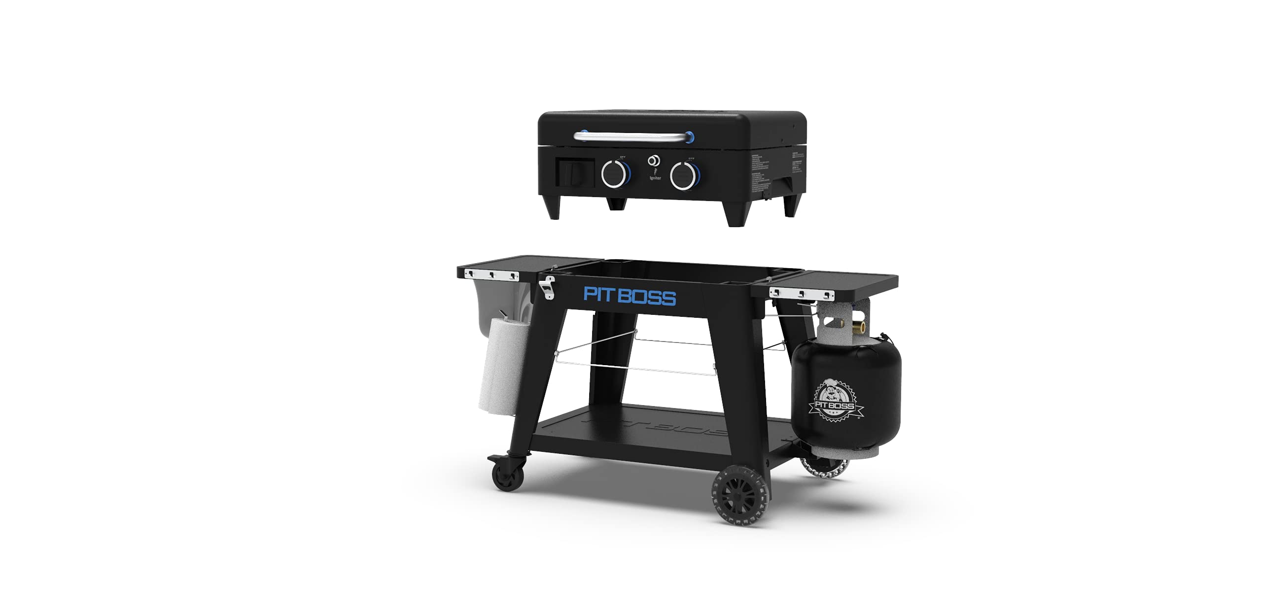 Ultimate PIT BOSS PB2BGD2 Gas Griddle, 2 Burner, Black