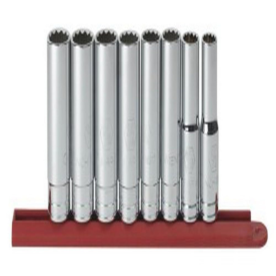 8 Pc. GEARWRENCH 1/2" Drive 12 Point Deep SAE Socket Set - 80713