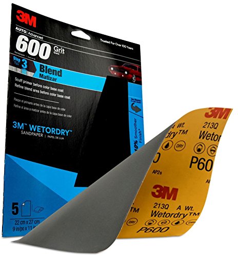 3M - Wetordry Paper Sheets 9X 11 P600 5/Pk 10Pk/Cs (32036)
