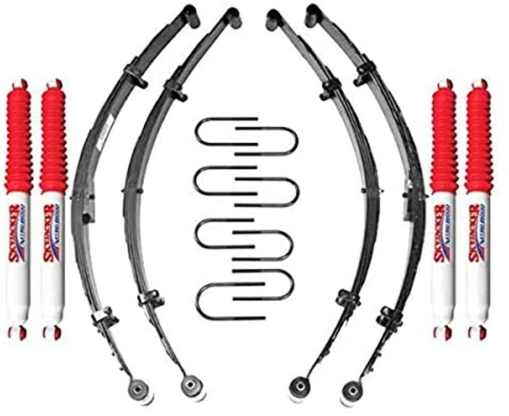 Skyjacker Suspension Lift Kit JP40KS-N w/Shock Nitro Shocks 3.5-4 in. Lift Incl. Front/Rear Leaf Springs Front Bushing Kit Front/Rear U Bolt Kits
