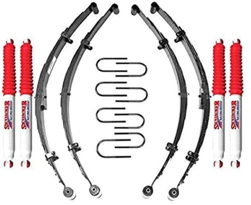 Skyjacker Suspension Lift Kit JP40KS-N w/Shock Nitro Shocks 3.5-4 in. Lift Incl. Front/Rear Leaf Springs Front Bushing Kit Front/Rear U Bolt Kits