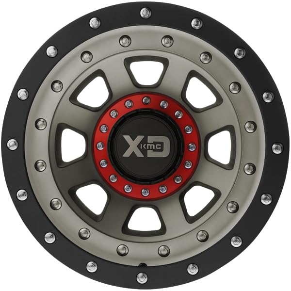 FMJ 20x12 XD Series By KMC Wheels 5x127.00/5x139.70 SATIN BLACK W/DARK TINTED CLEAR COAT (-44 mm)