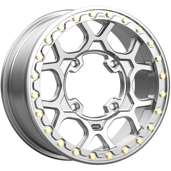 KMC Wheels KS433 Powersports 15X6 4X156 RAW-MACH-FRG 38MM - KS43356044538A