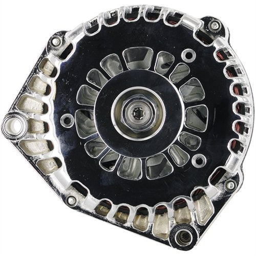 Alt GM Powermaster AD244 Chrome 180A 6 grv Pulley w/4 pin VR 1-Wire or OE Hookup