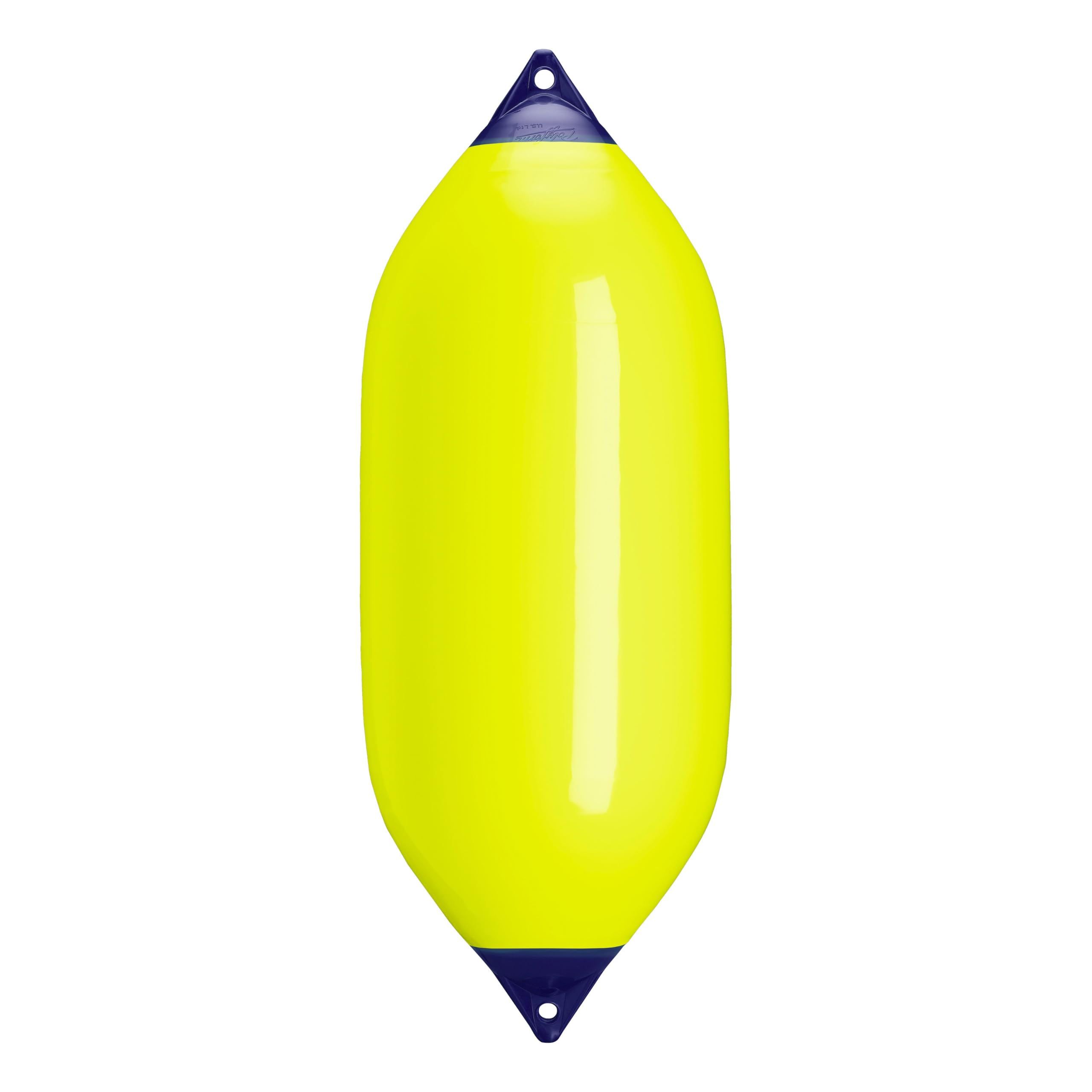 Polyform F-11 Standard Boat Fender F-Series - Saturn Yellow Blue Ropehold