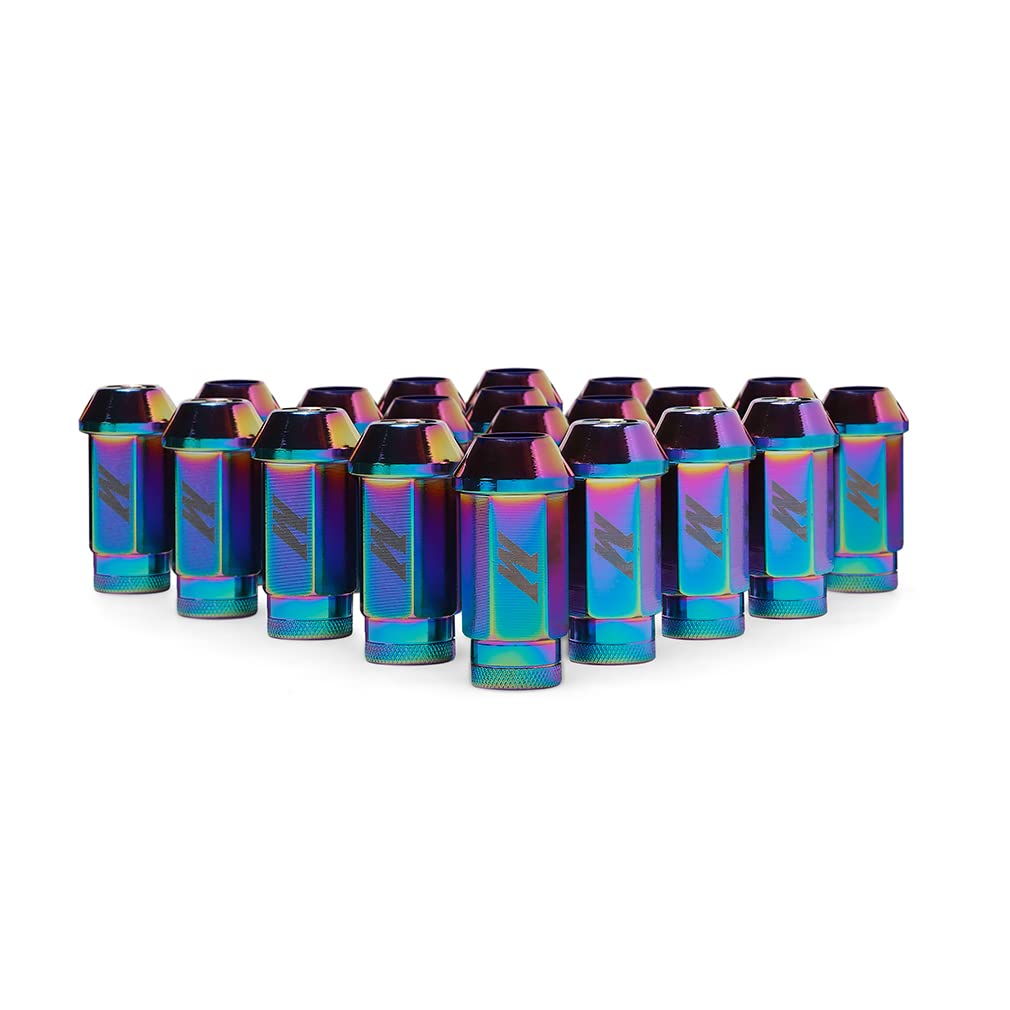 Mishimoto Locking Aluminum Lug Nuts M12x1.25, 20pc Set, Neo Chrome