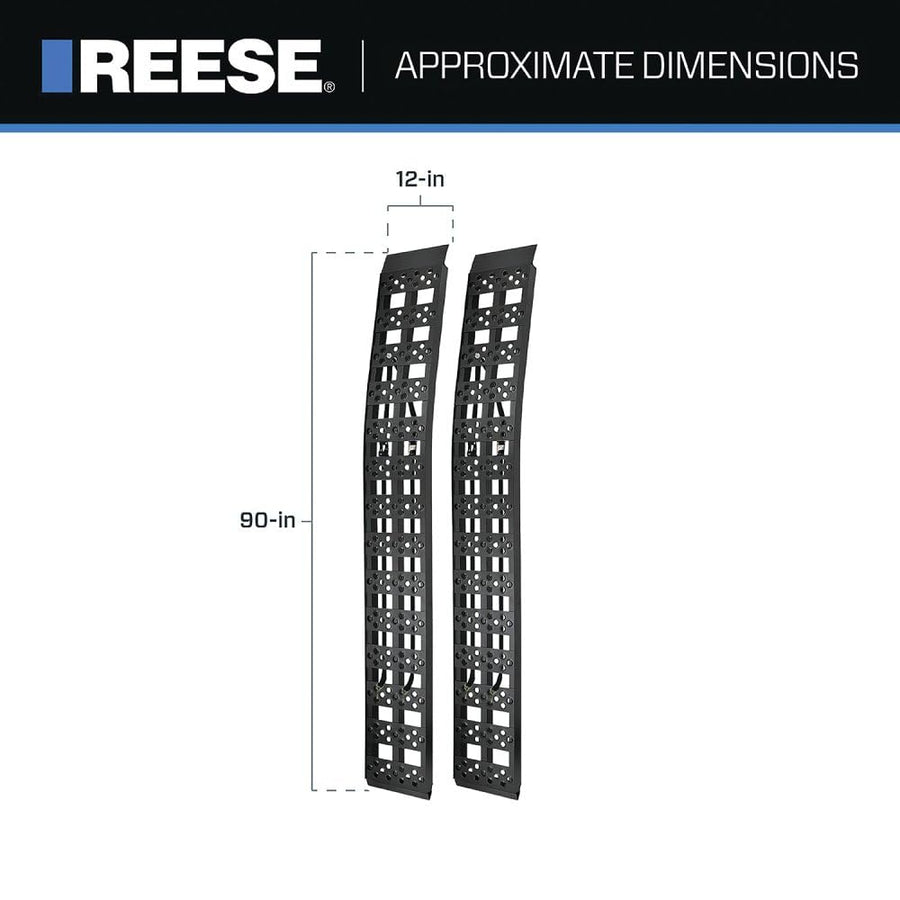 Heavy Duty Reese Loading Ramp, 12 Inch x 90 Inch, 3,000 lbs. Capacity, Pair