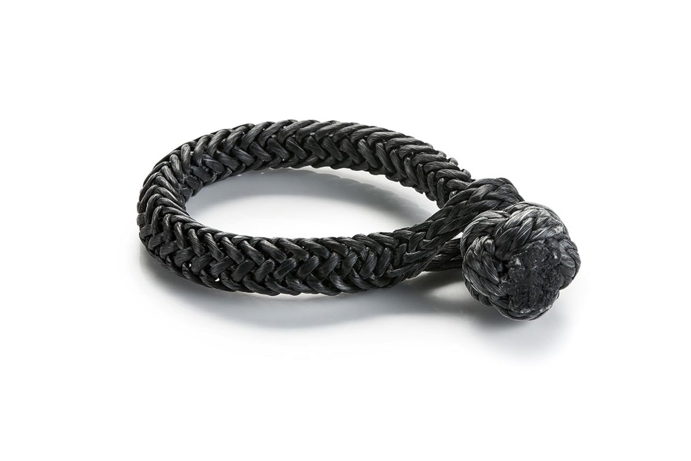 Spydura WARN 102556 Soft Shackle Synthetic Rope, 3/8" Diameter, Black