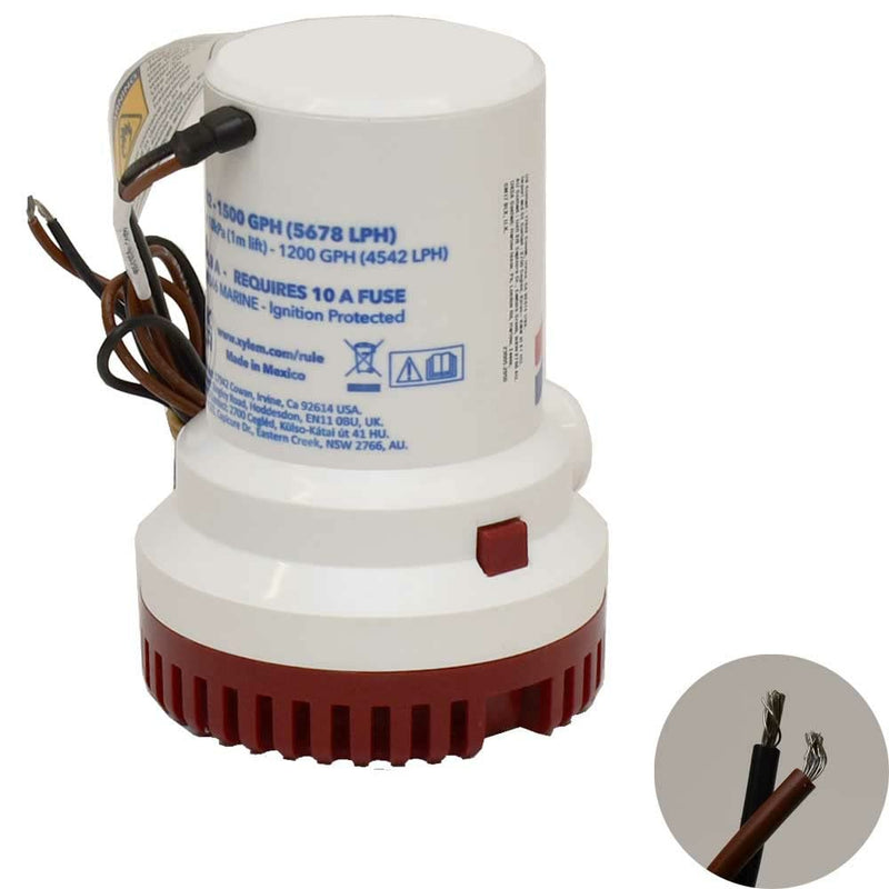 1500GPH PUMP BILGE 12VDC