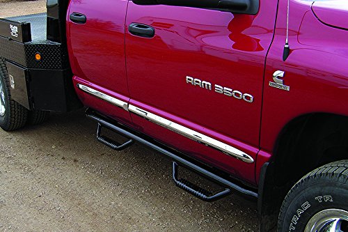 Nerf Steps RealTruck for RAM | Cab Length, Heavy Duty Steel, Gloss Back | D1573QC | Fits 2015.5-2018 RAM 1500 (Classic Model Only) Quad Cab, SRW Gas