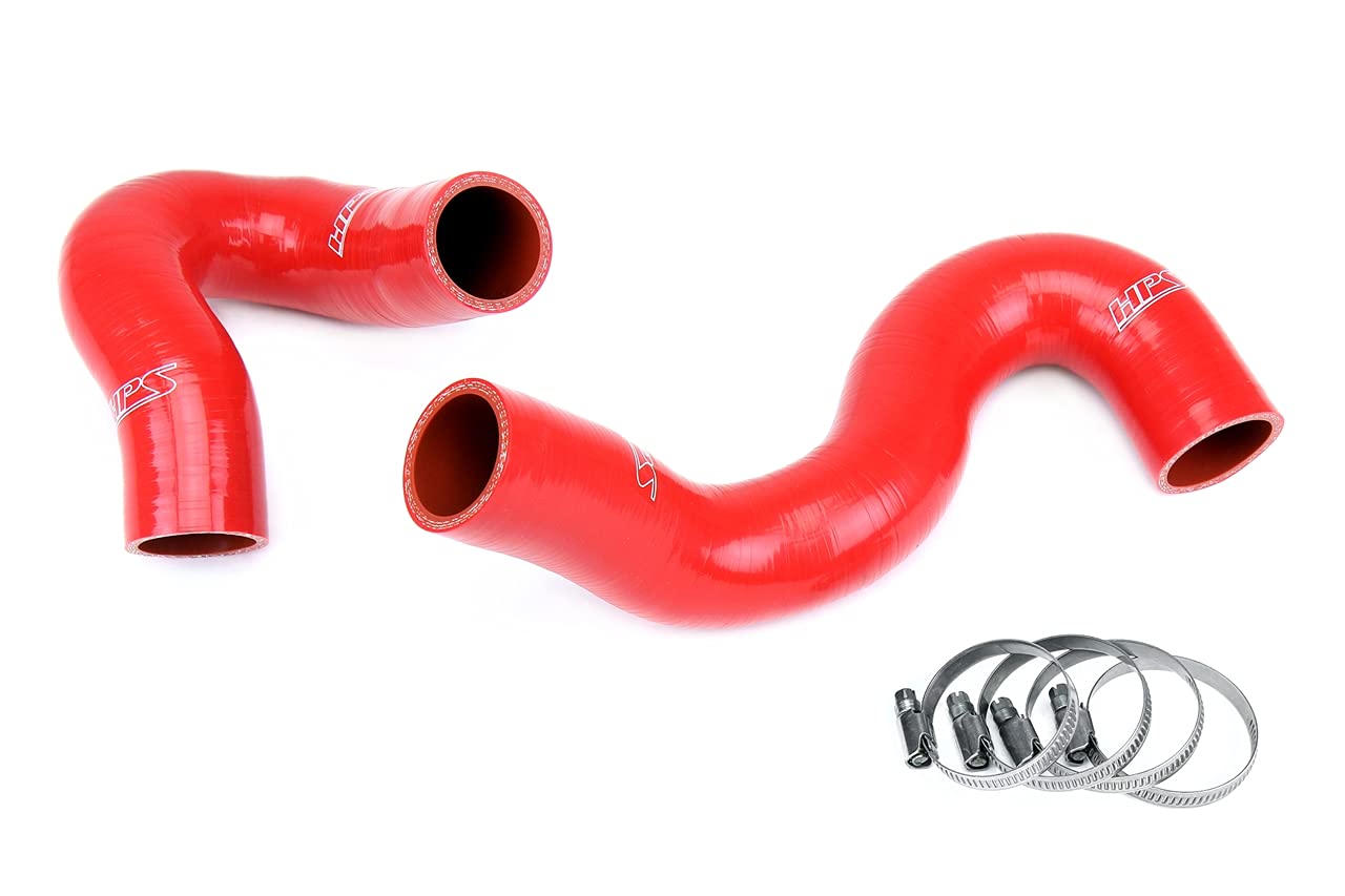 3-ply HPS Red Reinforced Silicone Radiator Coolant Hose Kit 57-1968-RED
