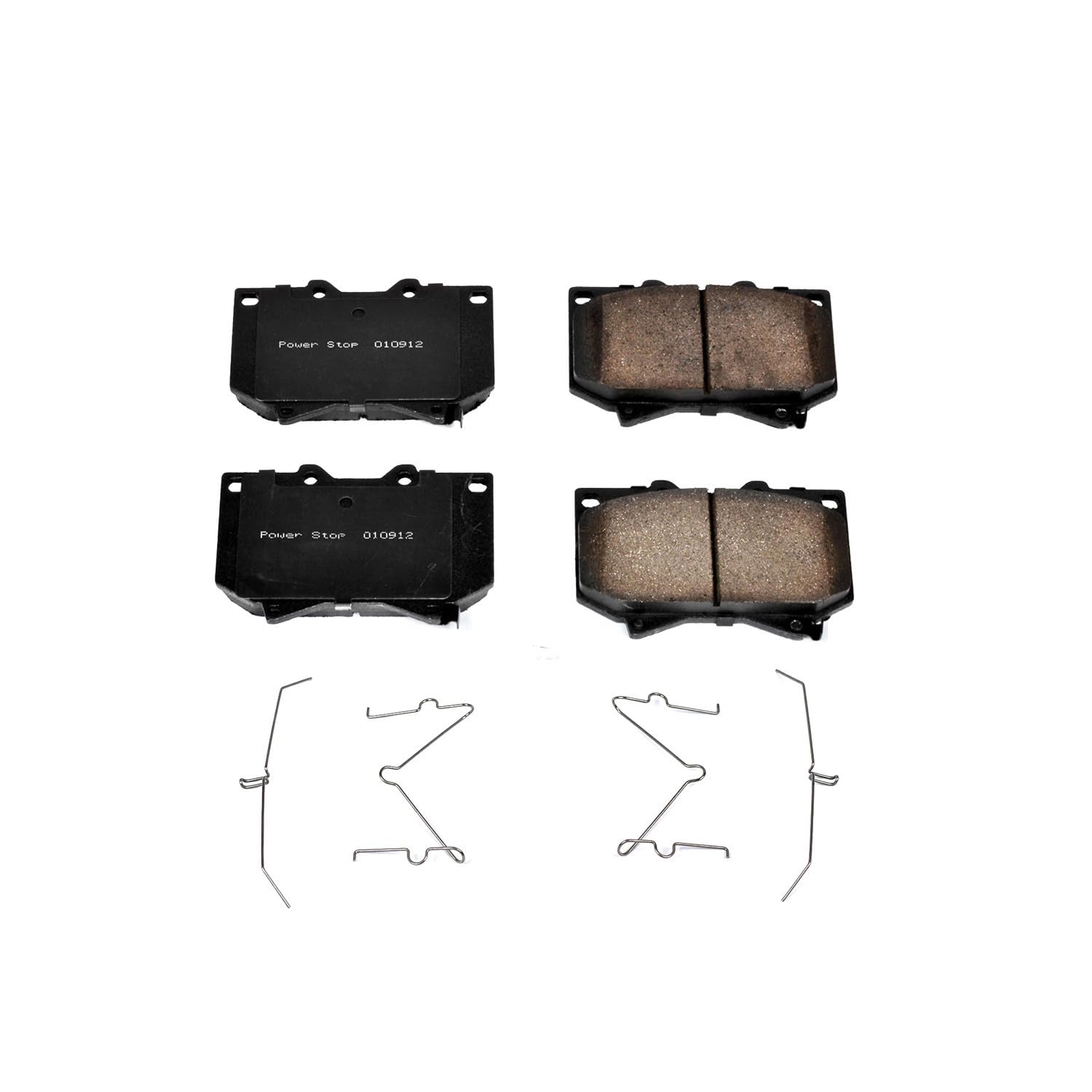Power Stop Front Brake Kit For Sequoia Toyota 2001-03 | Tundra Toyota 2000-03 - Ceramic Brake Pads With Installation Hardware, 17-812