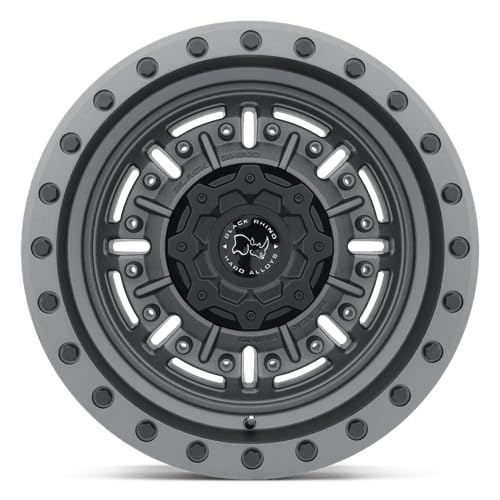 1795ABR-88165G22 Black Rhino 17X9.5 8X6.5 TXT-M-GNMTL -18MM Abrams