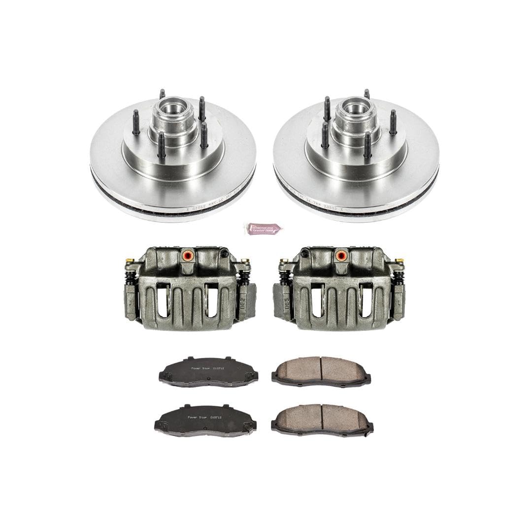 Power Stop KCOE1863A 1-Click Autospecialty OE Replacement Brake Kit with Calipers For Ford F-150 1999-2000 [Model Specific]